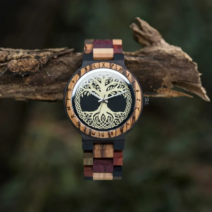 Yggdrasil wooden watch